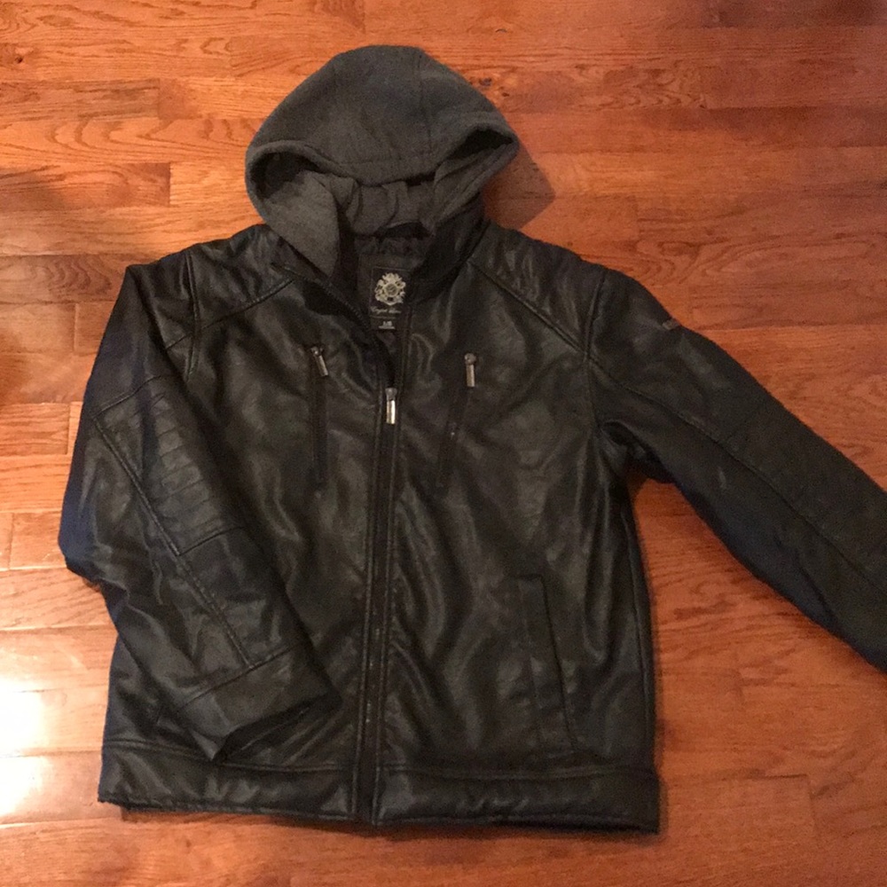 NWOT English Laundry black faux leather jacket